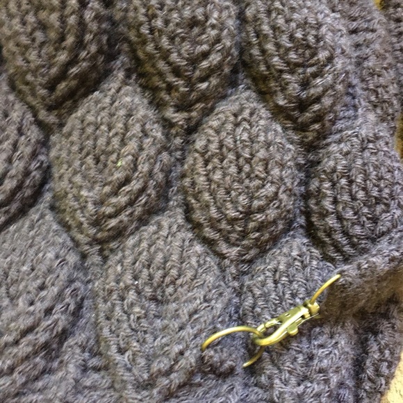 Leaf Knit Backpack Structured Bottom leaf stitch pattern boho - Picture 9 of 13